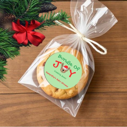 Weihnachtsdusche Runder Aufkleber