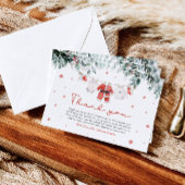 Weihnachtsdusche Santa Baby Danke Karte