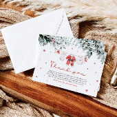 Weihnachtsdusche Santa Baby Danke Karte