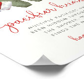 Weihnachtsdusche Schnuller Jagdspiel-Zeichen Poster (Ecke)