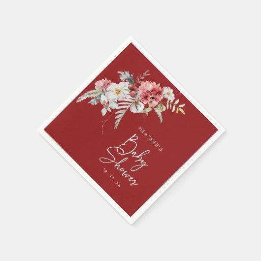 Weihnachtsdusche Serviette (Ecke)