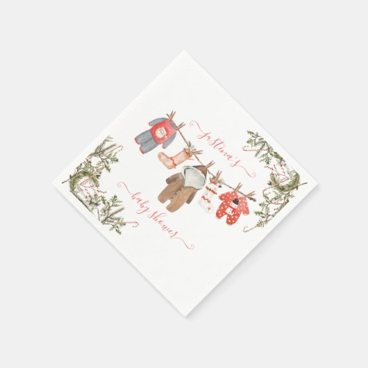 Weihnachtsdusche Serviette (Ecke)