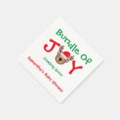 Weihnachtsdusche Serviette (Ecke)