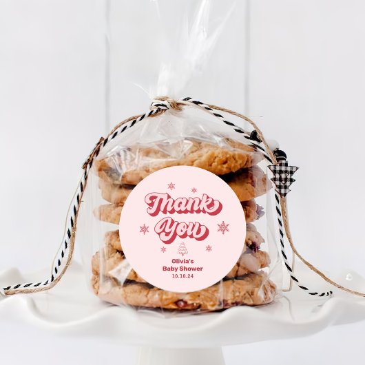 Weihnachtsdusche Vielen Dank für Ihr Interesse Runder Aufkleber