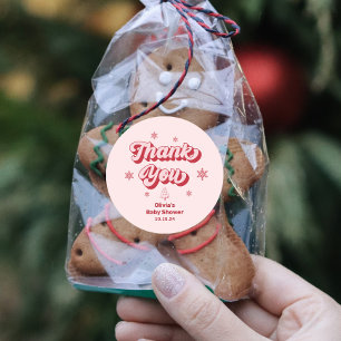 Weihnachtsdusche Vielen Dank für Ihr Interesse Runder Aufkleber