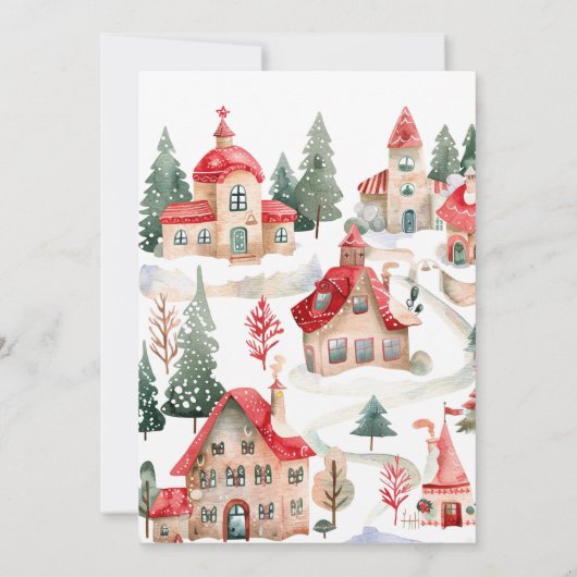 Weihnachtsdusche von Santa Baby Einladung (Rückseite)