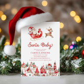 Weihnachtsdusche von Santa Baby Einladung