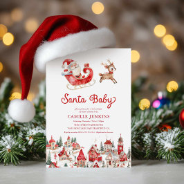 Weihnachtsdusche von Santa Baby Einladung