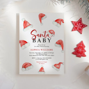 Weihnachtsdusche von Santa Baby Einladung