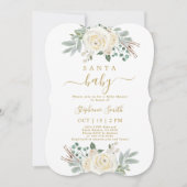 Weihnachtsdusche von Santa Baby Einladung (Vorderseite)