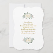 Weihnachtsdusche von Santa Baby Einladung (Rückseite)