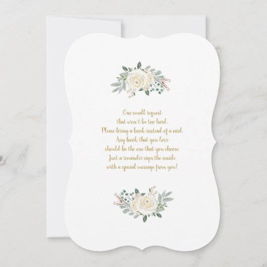 Weihnachtsdusche von Santa Baby Einladung (Rückseite)