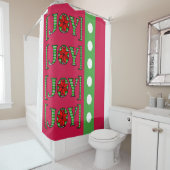 Weihnachtsdusche Vorhang Joy Red (Beispiel)