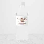 Weihnachtsdusche Wasserflaschenetikett (Vorderseite)
