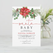 Weihnachtsdusche Weihnachten Einladung (Stehend Vorderseite)