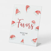 Weihnachtsdusche Weihnachts-Lieblingsunterschrift Sockelschild (Vorderseite)