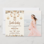 Weihnachtsdusche Weihnachtsblume Weihnachtsgeschen Einladung (Vorderseite)