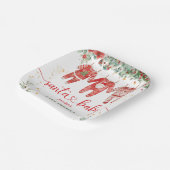 Weihnachtsdusche Weihnachtsbuch Pappteller (Gewinkelt)