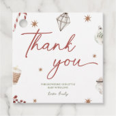 Weihnachtsdusche Weihnachtsgeschenk Tag Geschenkanhänger (Vorderseite)