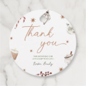 Weihnachtsdusche Weihnachtsgeschenk Tag Geschenkanhänger (Vorderseite)