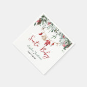 Weihnachtsdusche Weihnachtsjunge Kleidung Winter Serviette (Ecke)