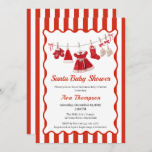 Weihnachtsdusche | Weihnachtskleidung rot/weiß