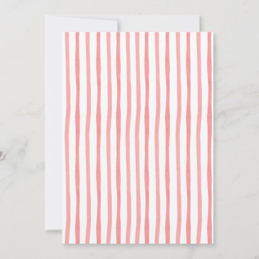 Weihnachtsdusche | Weihnachtskleidung rot/weiß Einladung (Rückseite)