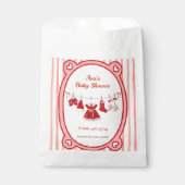 Weihnachtsdusche | Weihnachtskleidung rot/weiß Geschenktütchen (Vorderseite)