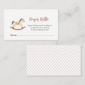 Weihnachtsdusche Windeln Windeln Raffel Begleitkarte (Vorne/Hinten)