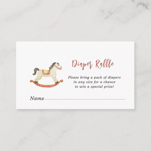 Weihnachtsdusche Windeln Windeln Raffel Begleitkarte (Vorderseite)