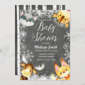 Weihnachtsduscheinladungen für Tiere Einladung (Vorne/Hinten)