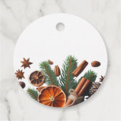Weihnachtsduschen Simmer Pot Geschenkanhänger (Rückseite)