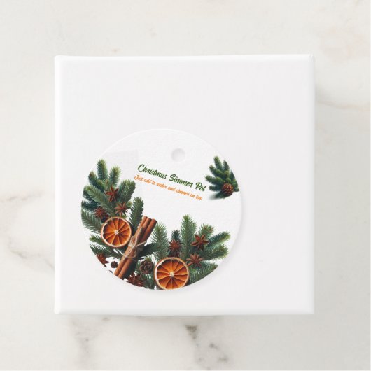 Weihnachtsduschen Simmer Pot Geschenkanhänger (Beispiel)