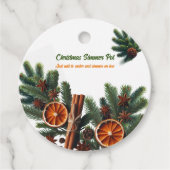Weihnachtsduschen Simmer Pot Geschenkanhänger (Vorderseite)
