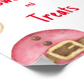 Weihnachtsduschen Süßigkeiten und Leckereien Poster (Ecke)