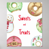 Weihnachtsduschen Süßigkeiten und Leckereien Poster (Vorne)