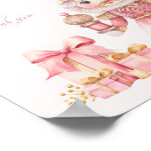 Weihnachtsduschenernährungskarten und -geschenke poster (Ecke)