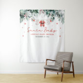 Weihnachtsduschkabine Foto Hintergrund Wandteppich (Beispiel)