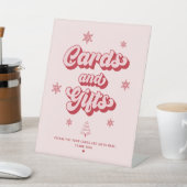 Weihnachtsduschkarten und Geschenke Sockelschild (In SItu)