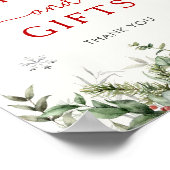 Weihnachtsduschkarten und Geschenkgutscheine Unter Poster (Ecke)