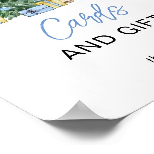 Weihnachtsduschkarten und Geschenkposter Poster (Ecke)