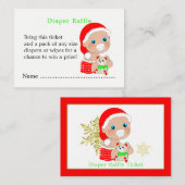 Weihnachtsduschmaschine Windeln Begleitkarte (Vorne/Hinten)