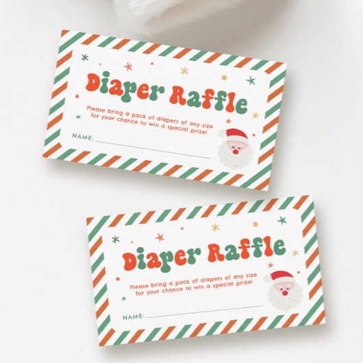 Weihnachtsduschmaschine Windeln Begleitkarte