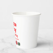 Weihnachtsduschpapier für Weihnachtskinder Pappbecher (Links)