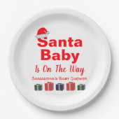 Weihnachtsduschplatte Pappteller (Vorderseite)