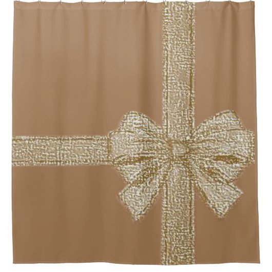 Weihnachtsduschvorhang Bow Duschvorhang (Vorderseite)