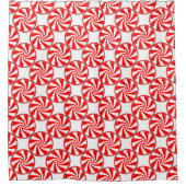 Weihnachtsduschvorhang/Candy Cane Wirbel Duschvorhang (Vorderseite)