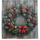 Weihnachtsduschvorhang Duschvorhang (Vorderseite)