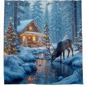 Weihnachtsduschvorhang Duschvorhang (Vorderseite)