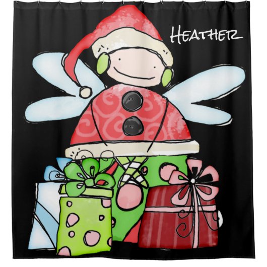 Weihnachtsduschvorhang Duschvorhang (Vorderseite)